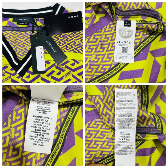 Versace La Greca Logo Silk Basketball Jersey Tank Top Size XL - Picture 14 of 14